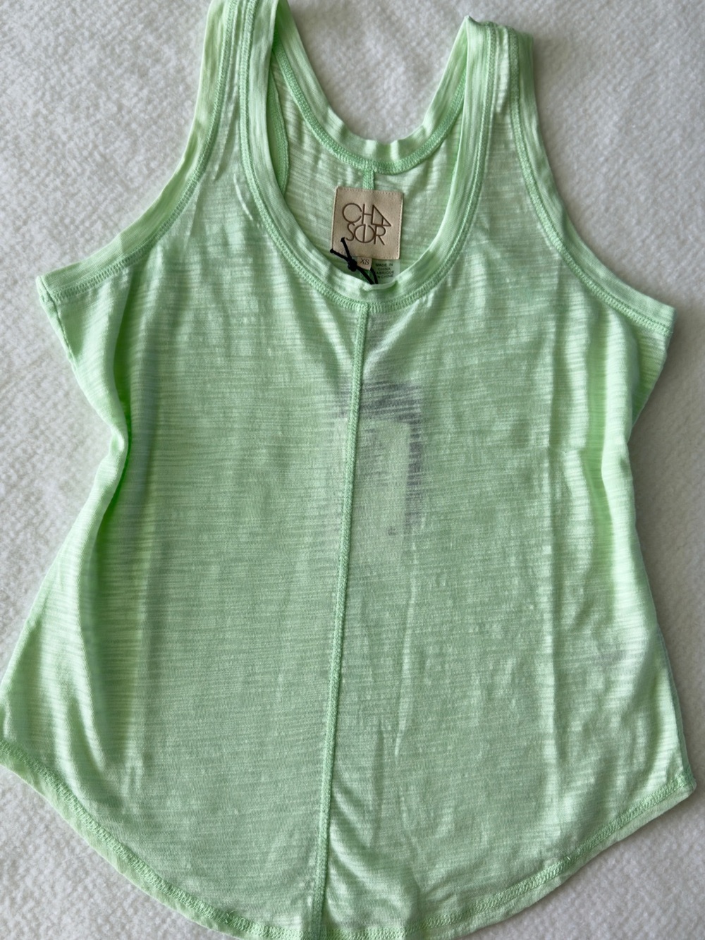 Chaser Light Mint Scoop-Neck Tank